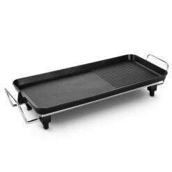 48cm Electric Bbq Grill Teppanyaki Tough Non Stick Surface Hot Plate Kitchen 3 5 Person