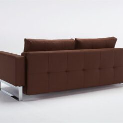 Cassius deluxe dual double sofa bed with chrome legs - innovation living