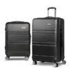 Wanderlite 28" Luggage Trolley Travel Suitcase Set TSA Lock Hard Case Black