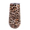 Oasis Stainless Steel Double Wall Insulated Champagne Flute 180ml - Leopard Print