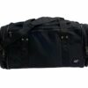 44L Travel Foldable Duffel Bag Gym Sports Luggage Travel Foldaway D-Zip Top School Bags - Black