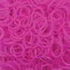 4800 LOOM BANDS Rubber Refill Kit DIY Magical Bracelet 192 S Clips 16 Hooks BULK - Plain Hot Pink