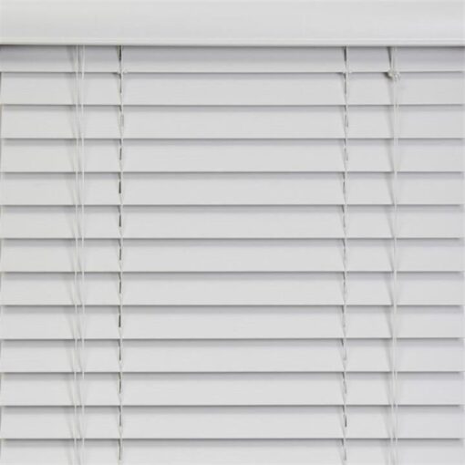 50mm Embossed Grain PVC Faux Wood Venetian Blinds White