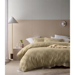 Accessorize Tipo Quilt Cover Set, Double, Safari