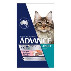 Advance Adult Chicken & Salmon Medley Wet Cat Food 85gm 7 Pack