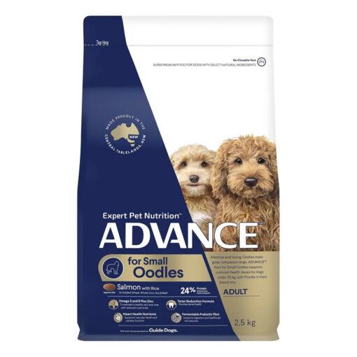Advance Oodles Adult Small Breed Salmon With Rice Dry Dog Food 2.5 Kg