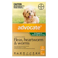 Advocate For Dogs Up To 4 Kg (Small Dogs/Pups) Green 12 Doses