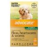 Advocate For Dogs Up To 4 Kg (Small Dogs/Pups) Green 3 Doses
