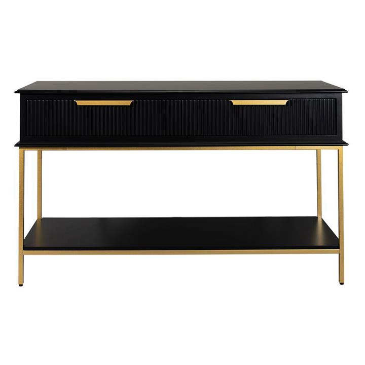Aimee Console Table, 140cm, Black / Gold Aimee Console Table, 140cm, Black / Gold