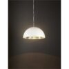 Alfresco Metal Dome Pendant Light, White / Silver