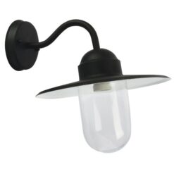 Alley IP44 Exterior Angled Wall Light, Black
