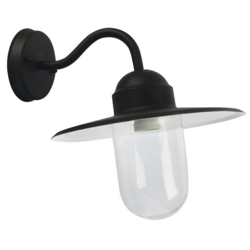 Alley IP44 Exterior Angled Wall Light, Black