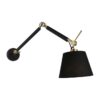 Alsta Steel & Linen Adjustable Wall Light, Large