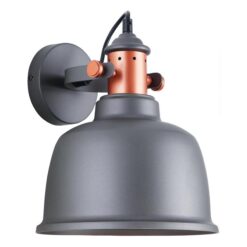 Alta Iron Wall Light, Matt Grey