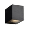 Ames IP54 Exterior Down Wall Light, Square, Black
