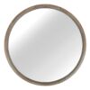 Ames Wooden Frame Round Wall Mirror, 120cm