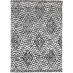 Amritsar Majitha Modern Rug, 330x240cm, Charcoal / Beige
