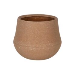 Ana Polystone Planter Pot, Extra Small, Clay
