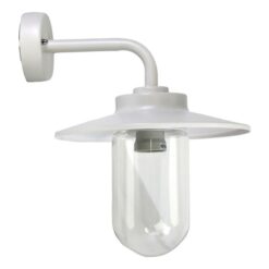 Anzio IP44 Exterior Wall Light, White