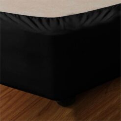 Apartmento Stretch Valance Ebony (Black) LONG SINGLE