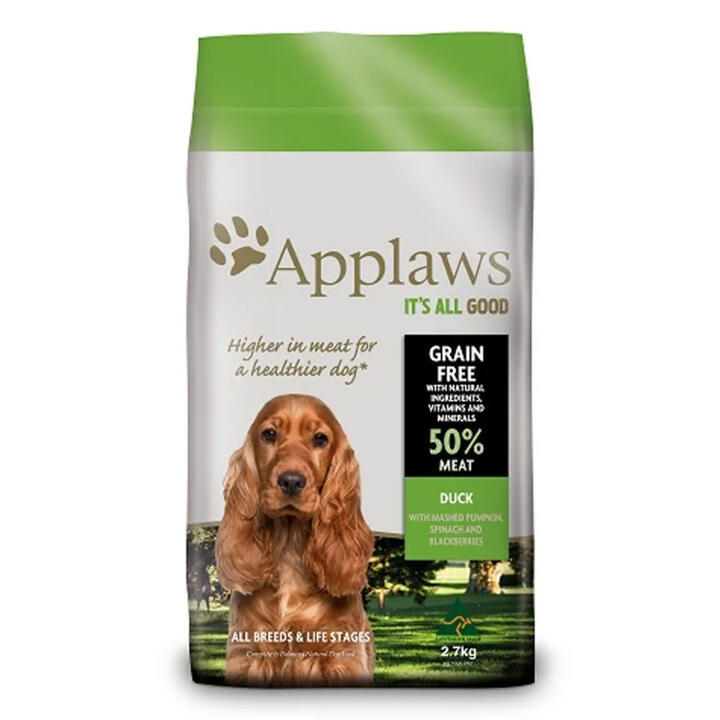 Applaws Natural Grain Free All Breeds Duck With Mashed Pumpkin Spinach And Blackberries Dry Dog Food 2.7 Kg Applaws Natural Grain Free All Breeds Duck With Mashed Pumpkin Spinach And Blackberries Dry Dog Food 2.7 Kg