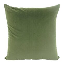 Aria Feather Filled Velvet Euro Cushion, Olive