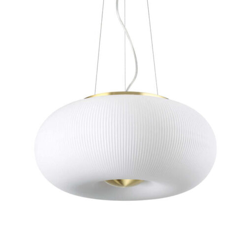 Arizona Pleated Glass Pendant Light, Small