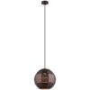 Armis Iron Tiled Pendant Light, Ball, Coffee