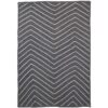 Artisan Chevron Handmade Jute Rug, 280x190cm, Grey