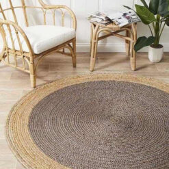 Atrium Polo Charcoal Round By Rug Culture - 150X150CM - ROUND