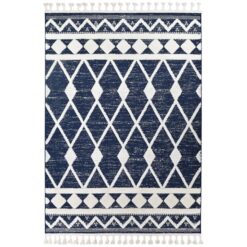 August No.B0370A Bohemian Rug, 230x160cm, Navy