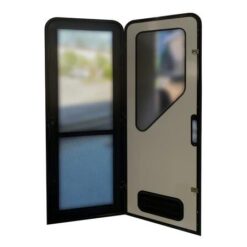 Aussie Traveller 1420x622 Radius Top Right Hand Hinge White DC Door