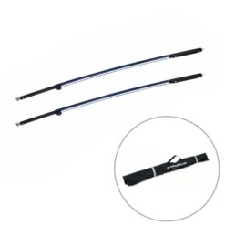 Aussie Traveller 2 x Black Mini Curved Roof Rafter (CRR) with LED