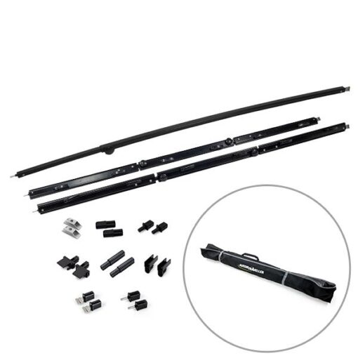 Aussie Traveller Black Anti-Flap Kit (AFK) Pro+ Bundle with 1 x Mini Curved Rafter