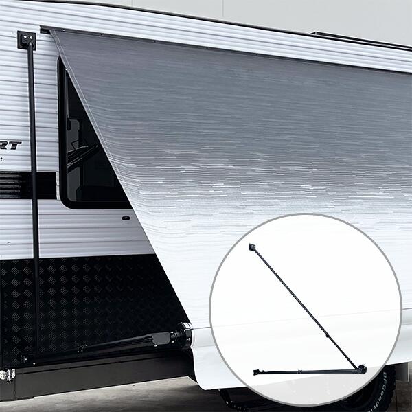 Aussie Traveller Tourer 15'x8' Black Fade Roll-Out Awning Aussie Traveller Tourer 15'x8' Black Fade Roll-Out Awning