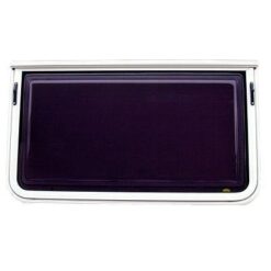 Aussie Traveller WW01C 565x1524mm Curved Acrylic Windout Window, Black, 2R