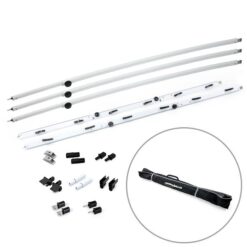 Aussie Traveller White Anti-Flap Kit (AFK) Pro+ Bundle with 3 x Mini Curved Rafter