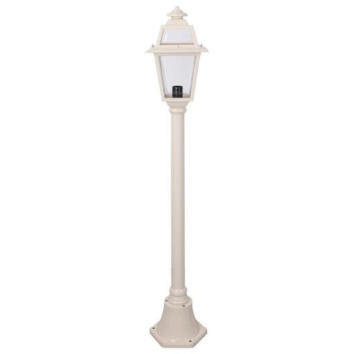 Avignon Italian Made IP43 Exterior Post Lantern, 1 Light, Small, Beige