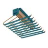 B Series Trousers Holder - Top Mount - Holds 9 Pairs - Teal Finish