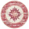 Babylon Zenovia Bohemian Round Rug, 240cm, Pink