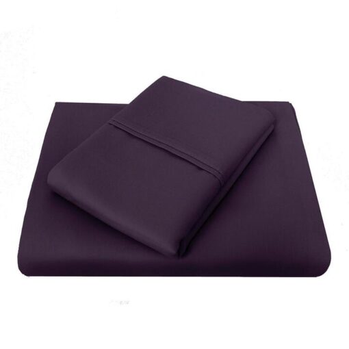 Bambury 1000TC Cotton Sheet Set, King, Purple