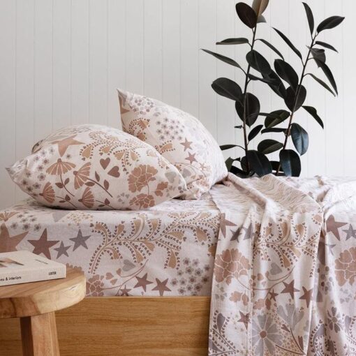 Bambury Alice Cotton Flannelette Sheet Set, King