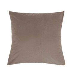 Bambury Charleigh Cotton Velvet European Pillowcase, Almond