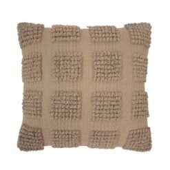Bambury Dawson Cotton Scatter Cushion, Almond