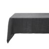 Bambury French Flax Linen Tablecloth, 275x150cm, Charcoal