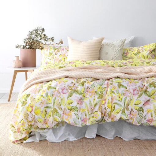 Bambury Phoebe Cotton Quilt Cover Set, Double