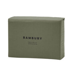 Bambury Pinnacle Australian Cotton Sheet Set, Double, Moss