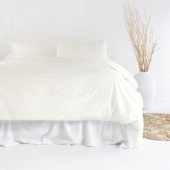 Bambury Temple Organic Cotton Quilt Cover Set, King, Ivory