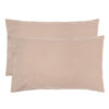 Bambury Temple Organic Cotton Standard Pillowcase, Pack of 2, Rosewater