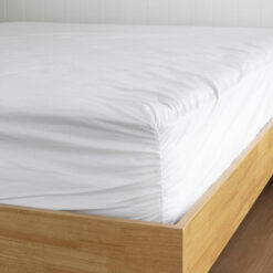 Bambury Tru Fit Cotton Fitted Sheet, King Single, White